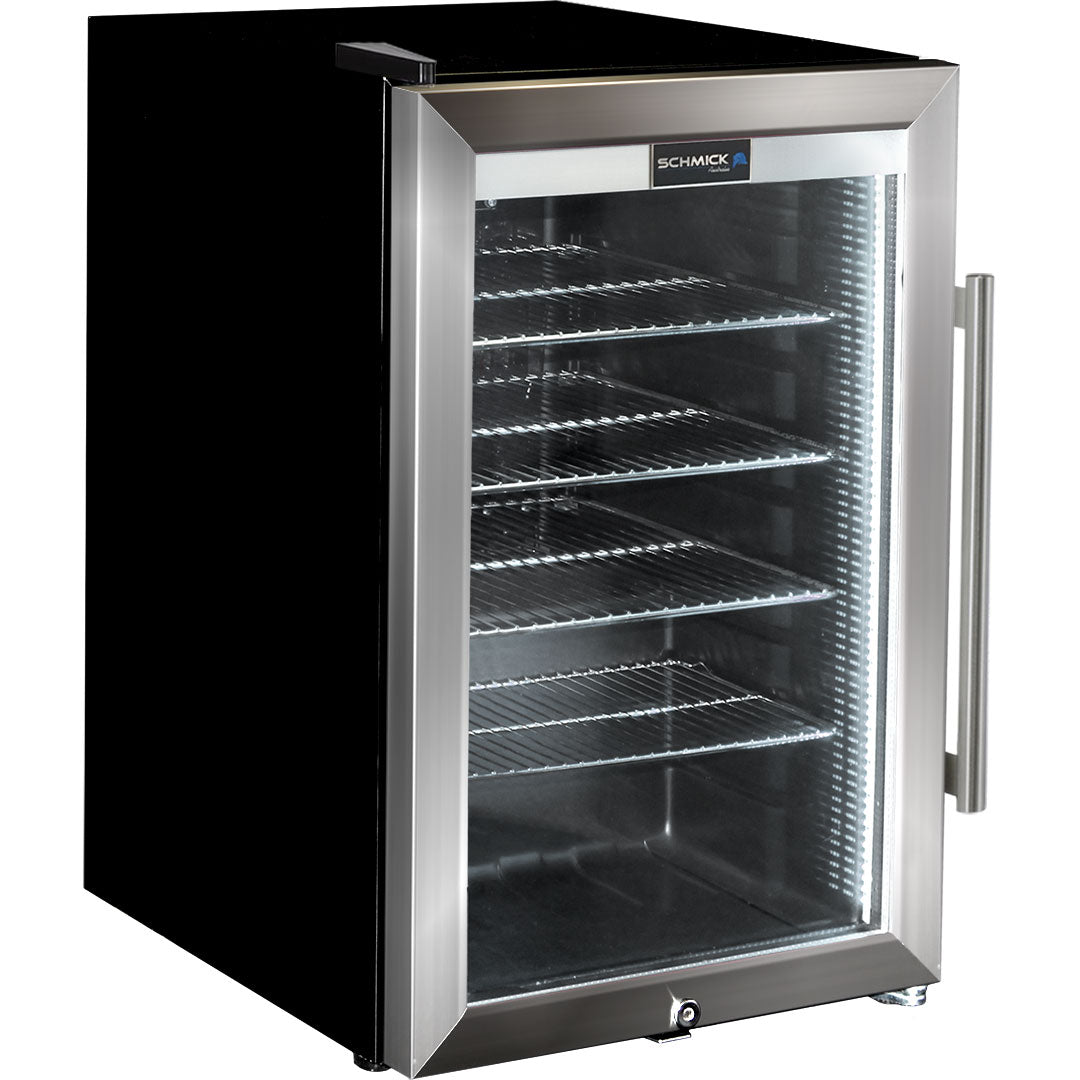 Schmick HUS-SC70L-SS bar fridge - side view