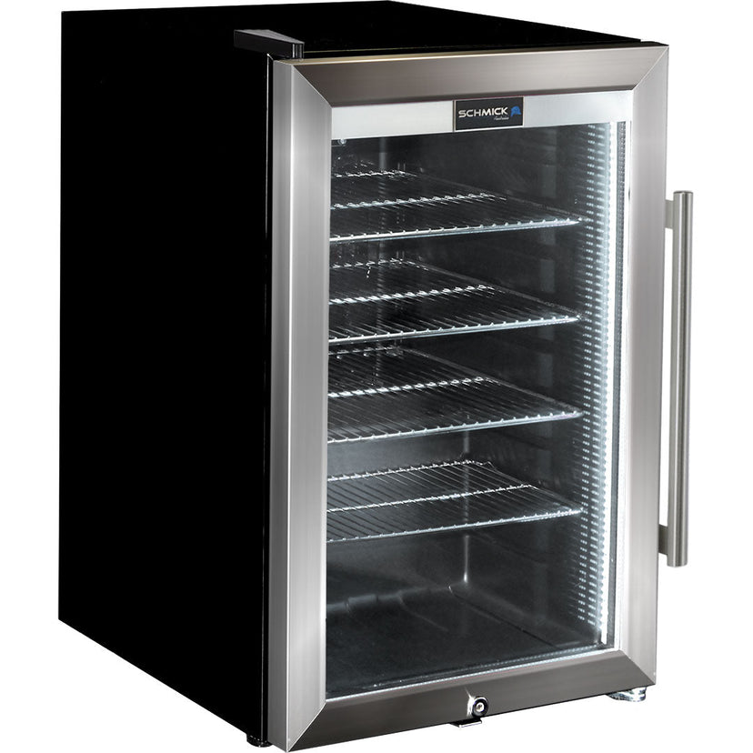 Schmick HUS-SC70L-SS bar fridge - side view