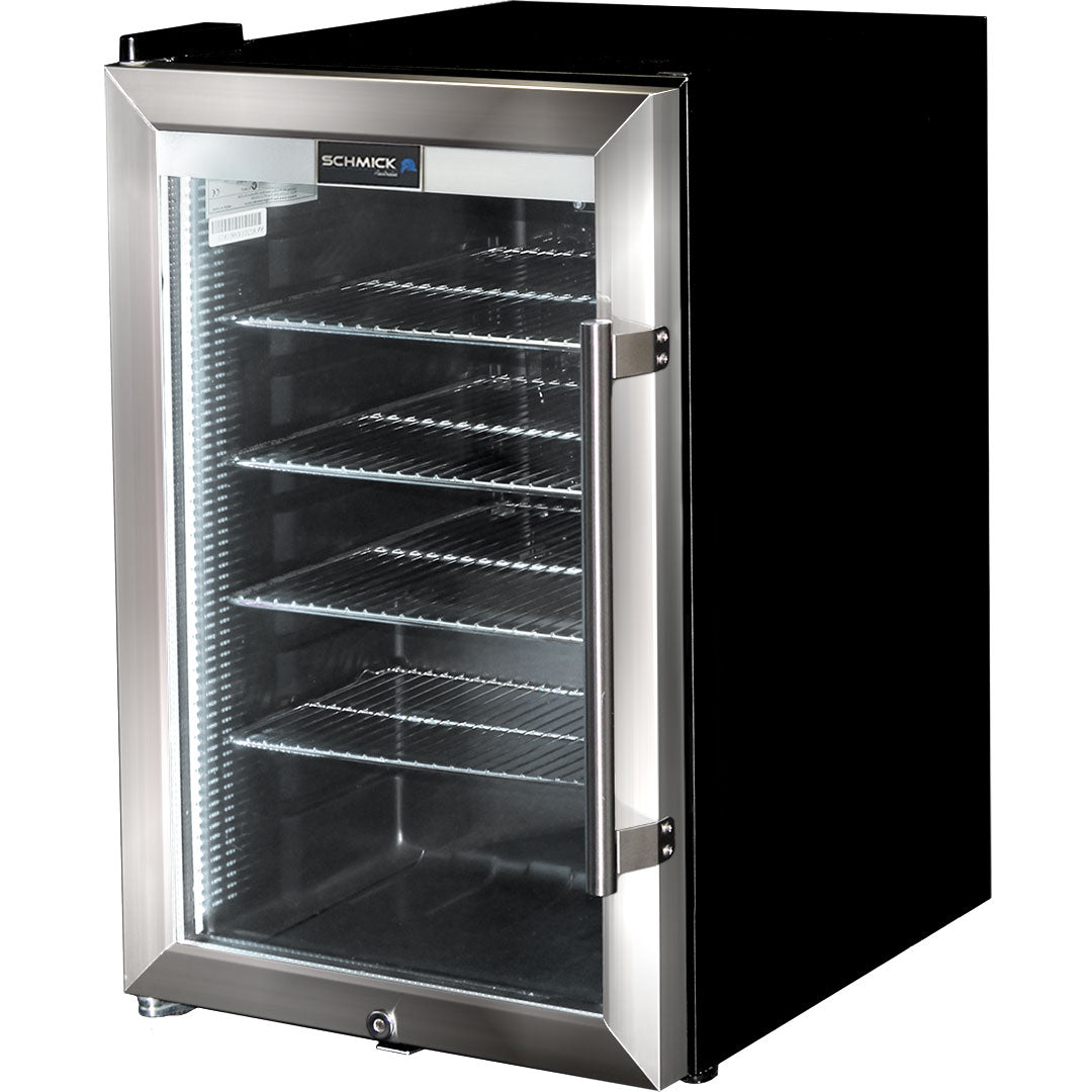 Schmick HUS-SC70L-SS - Tropical Triple Glazed Outdoor Alfresco Glass Door Bar Fridge 70 Litre