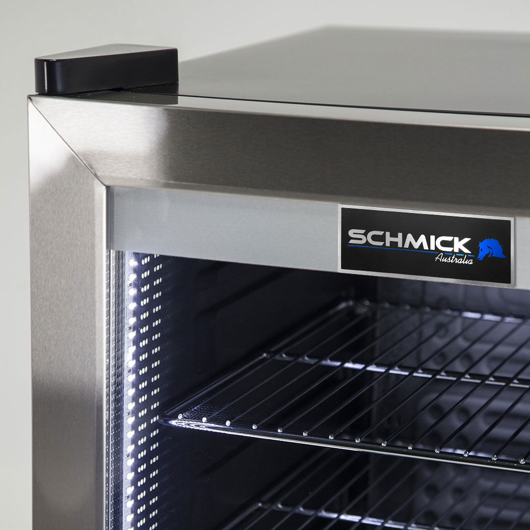 Schmick HUS-SC70L-SS - Tropical Triple Glazed Outdoor Alfresco Glass Door Bar Fridge 70 Litre