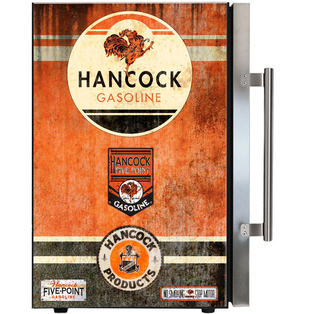 Hancock Vintage Fuel Pump Branded Bar Fridge - HUS-SC70-FP-HANCOCK