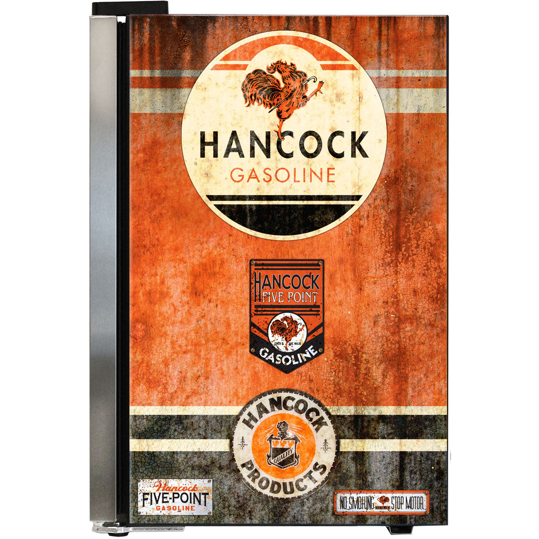 Hancock Vintage Fuel Pump Branded Bar Fridge - HUS-SC70-FP-HANCOCK