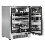 Fully Integrated Outdoor Blastcool 1 Door Bar Fridge Best Alfresco 316 Stainless Quiet Right Hinge - Model iXP1-840-R