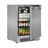 Fully Integrated Outdoor Blastcool 1 Door Bar Fridge Best Alfresco 316 Stainless Quiet Right Hinge - Model iXP1-840-R