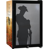 Lest We Forget SC70-B-LWF bar fridge - mockup render