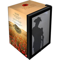 Lest We Forget Design 1 70L Glass Door Bar Fridge
