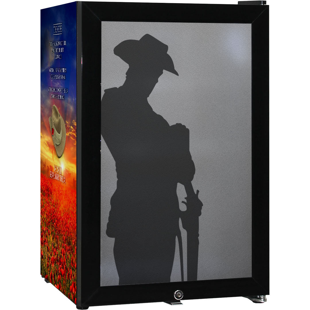 Lest We Forget 70L Official Bar Fridge - SC70-B-LWF2