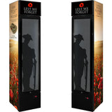 Lest We Forget SS-P160FA-LWF bar fridge - mockup render