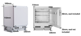 Schmick Integrated Under-Counter Built-In Fridge – 111L