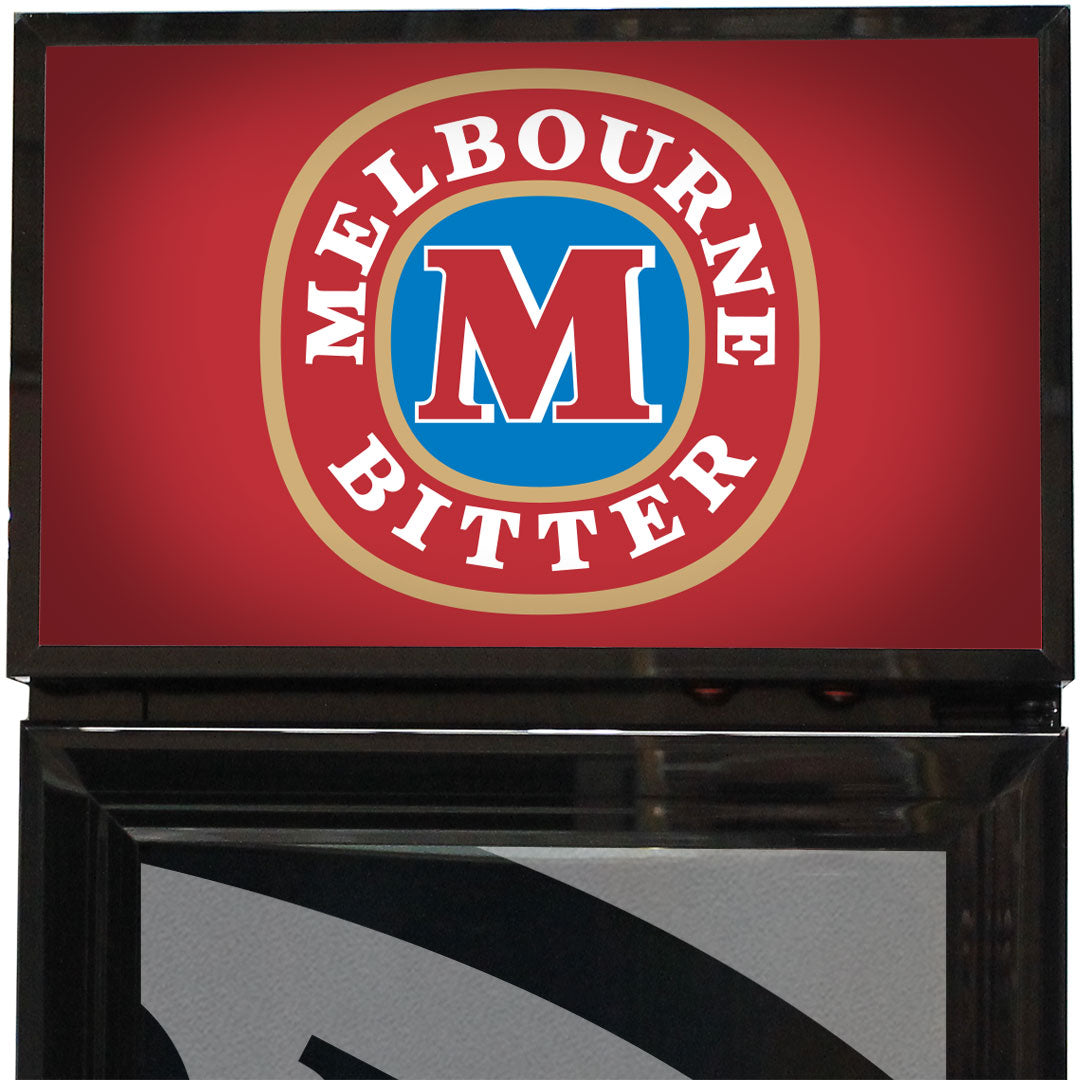 Melbourne Bitter Branded Skinny Upright Bar Fridge - Model SS-P160-MB