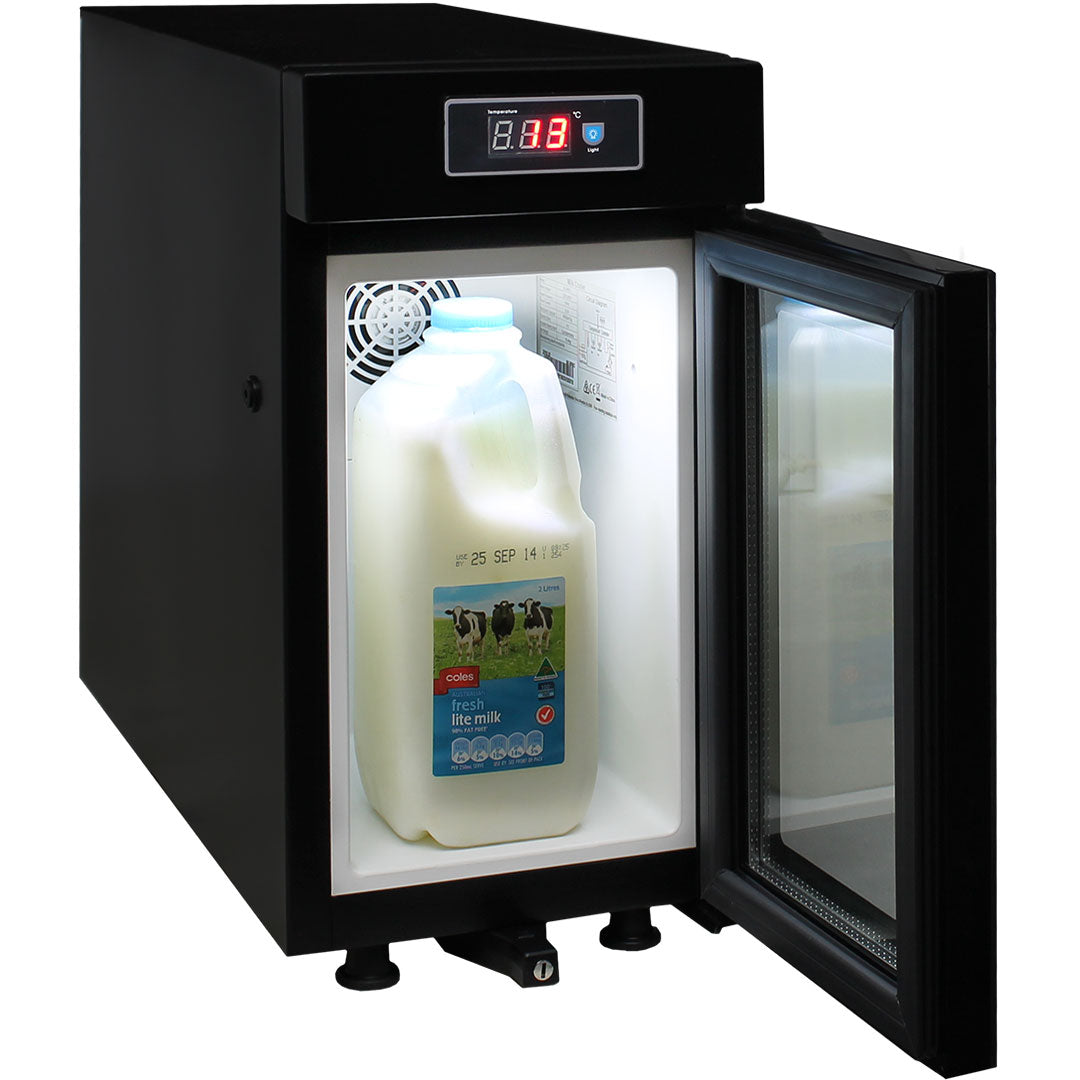 Schmick SK-BR9C - Mini Bar Fridge Made For Milk Storage Under 4°C - For Use With Coffee Machines 9Litre