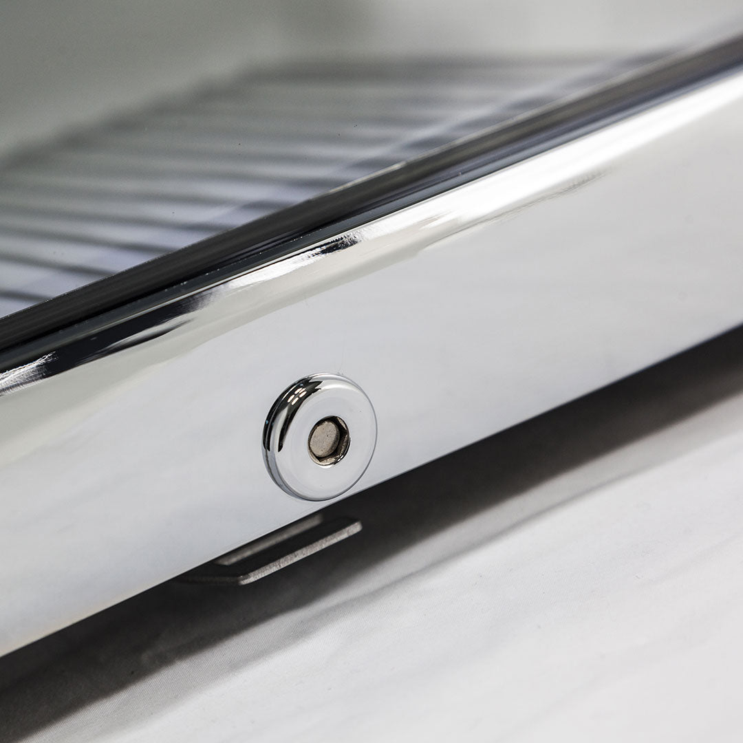 Schmick HUS-SC50W bar fridge - glass door detail