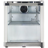 Schmick HUS-SC50WH bar fridge - glass door detail