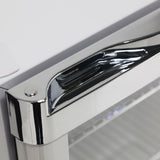 Schmick HUS-SC50WH bar fridge - glass door detail