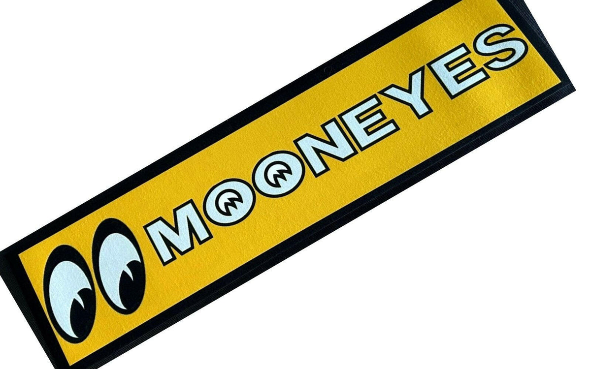 Mooneyes Premium Rubber-Backed Bar Mat Runner