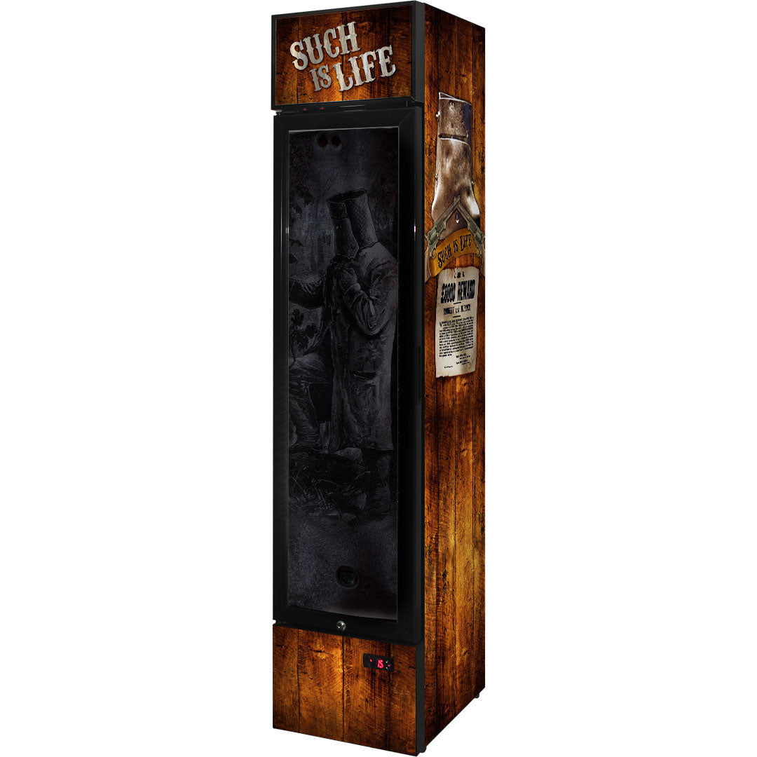 Ned Kelly - SS-P160FA-NED – Skinny Upright Bar Fridge – 160 Litres