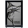 Great Northern Original Branded Glass Door Bar Fridge With Cool Frosted Door Logo - Model SC70-B-GNBC-ORIG