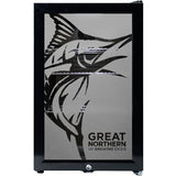 Great Northern Original Branded Glass Door Bar Fridge With Cool Frosted Door Logo - Model SC70-B-GNBC-ORIG