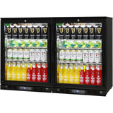 Rhino SG1-COMBO bar fridge - glass door detail