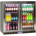 Rhino GSP2H-840-SS bar fridge - side view