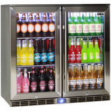 Rhino GSP2H-840-SS bar fridge - side view