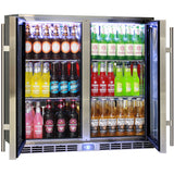 Rhino 2 Door Outdoor Alfresco Bar Fridge – GSP2H – GSP2H-840-SS