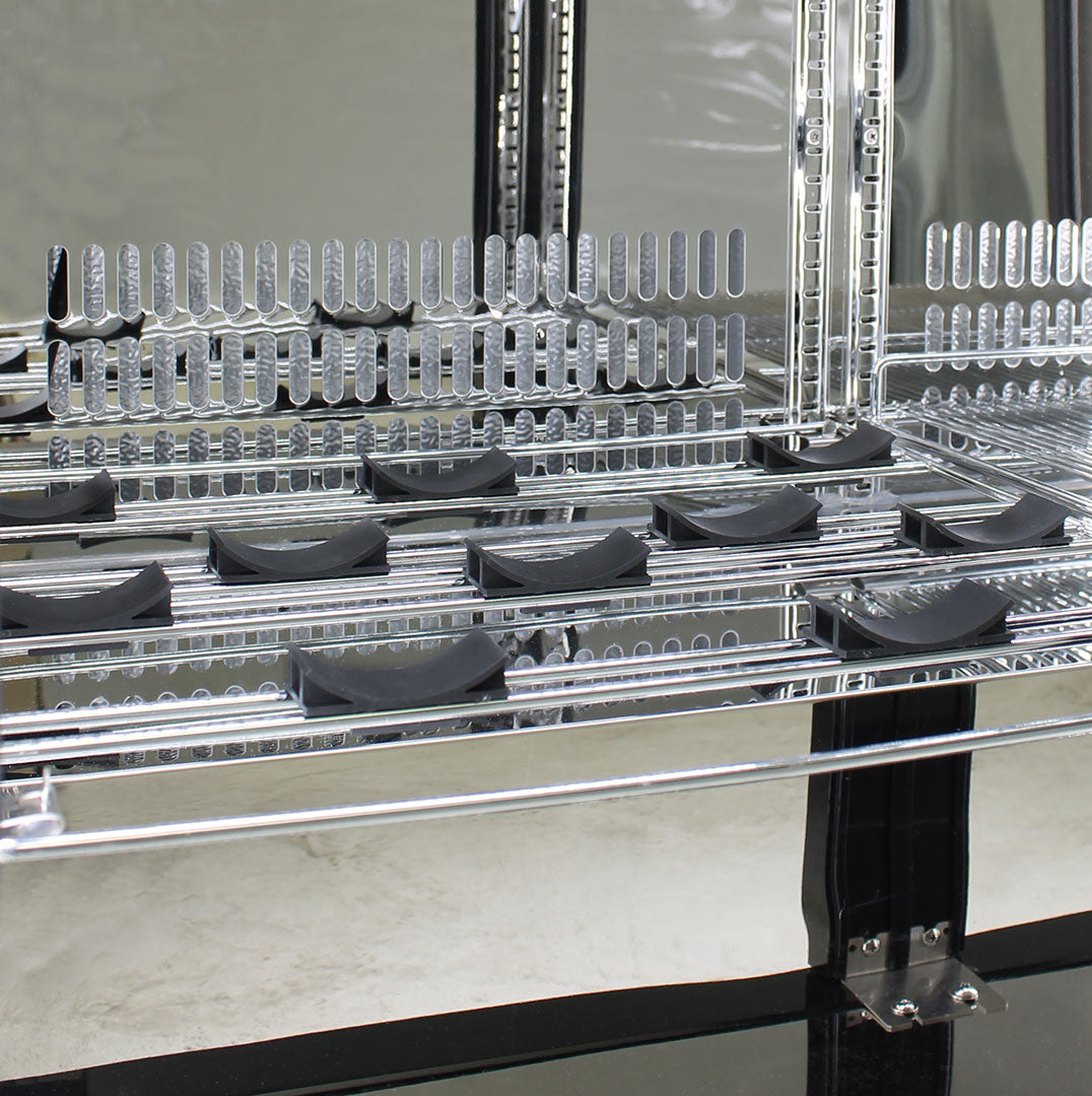 Rhino SG1L-B - Black Commercial Glass 1 Door Bar Fridge With Energy Efficient Parts And Operation