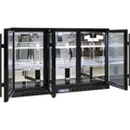 Rhino SG3H-B bar fridge - glass door detail