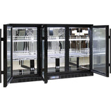 Rhino SG3H-B bar fridge - glass door detail