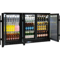 Rhino SG3H-B bar fridge - glass door detail