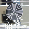 Rhino SG3H-B bar fridge - glass door detail