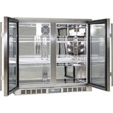Rhino 231L Commercial Under Bench Double Heated Glass Door Bar Fridge - SG217-HD - image 5
