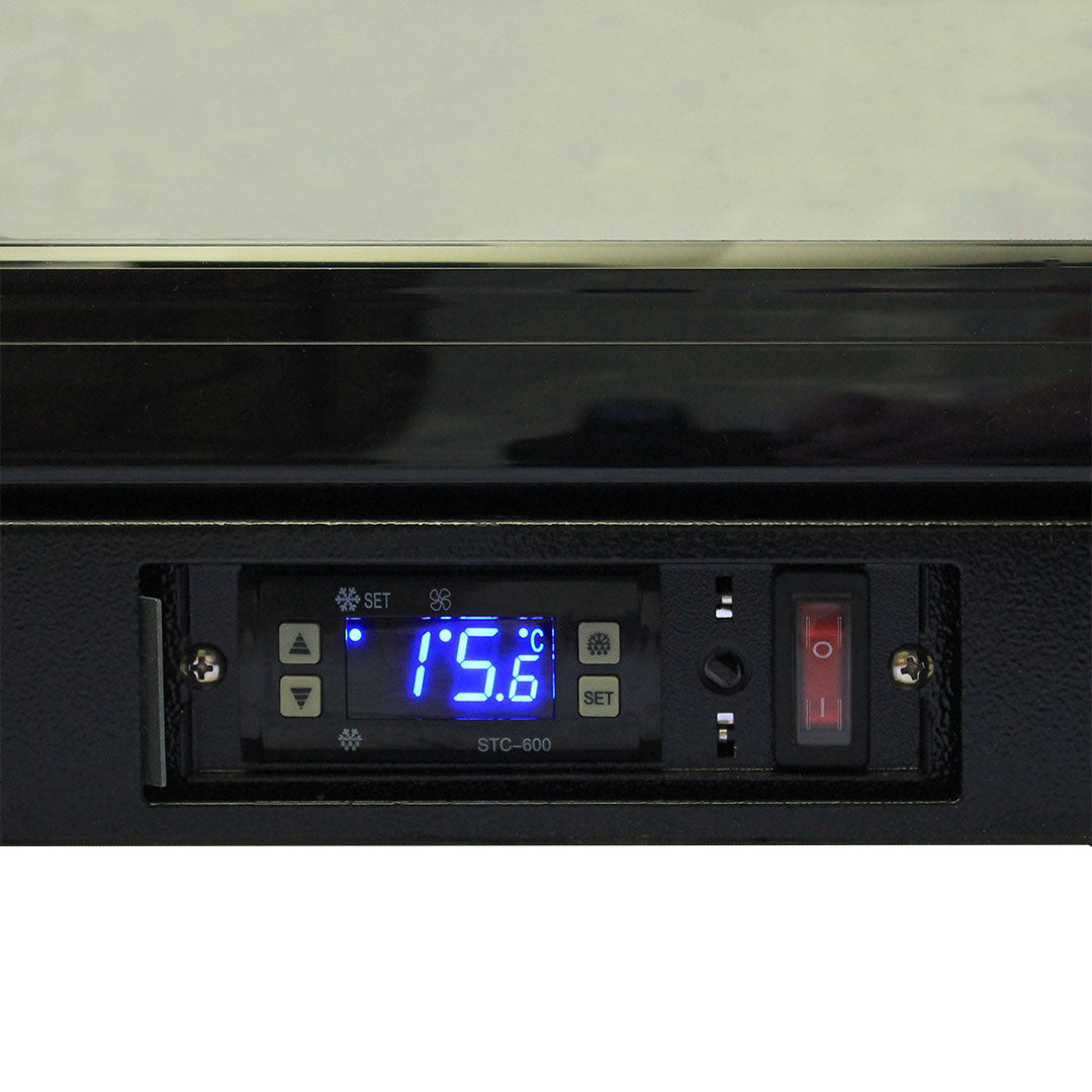 Rhino SG1R-NC bar fridge - glass door detail