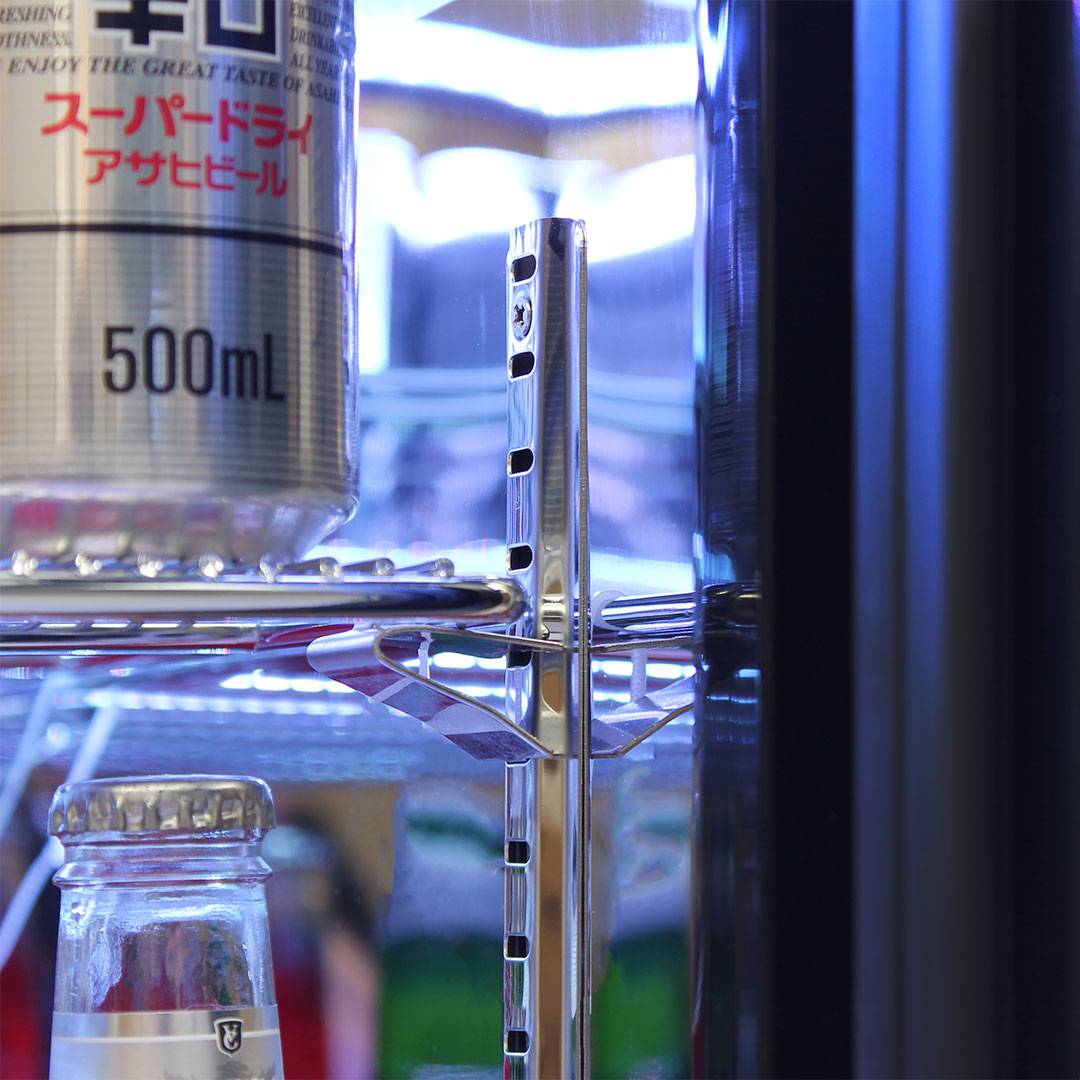 Rhino SG1R-SD - Stainless Steel 1 Door Solid Stainless Bar Fridge Right Hinged