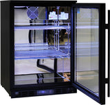 Rhino SG1R-NC bar fridge - glass door detail