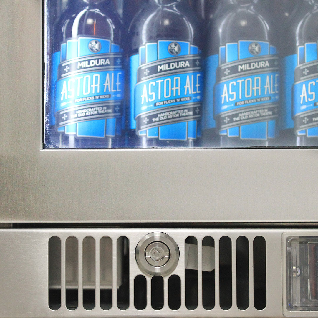 Rhino ENV1L-SS - Best Outdoor Bar Fridge - Marine Grade 316 Stainless - Left Hinge - 148 Litres - King’s Choice Winner