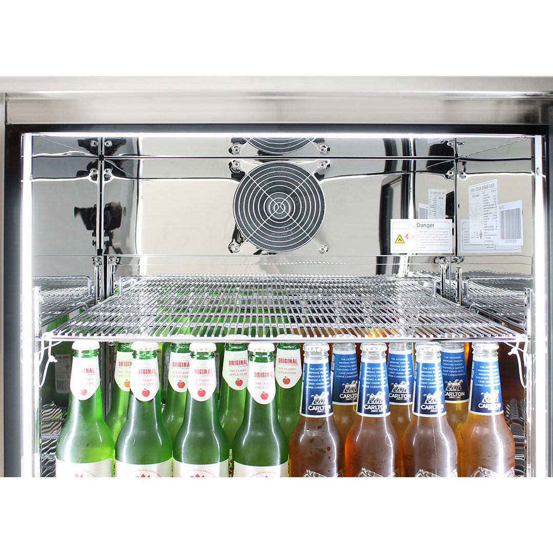 Rhino ENV1R-SS - Best Outdoor Bar Fridge - Marine Grade 316 Stainless Steel - Right Hinge - 148 Litres - King’s Choice Winner