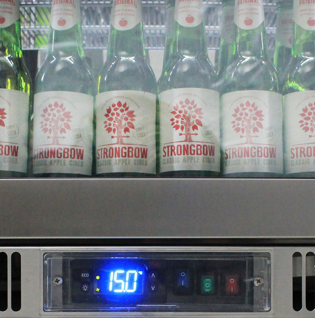 Rhino ENV3H-SS bar fridge - energy rating label