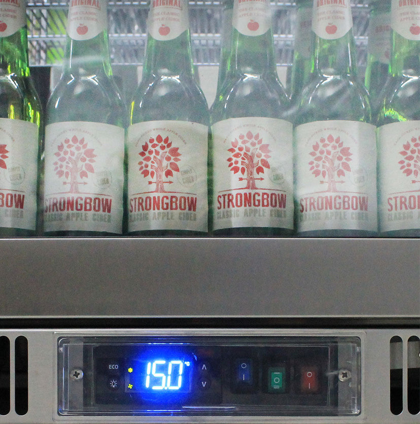 Rhino ENV3H-SS bar fridge - energy rating label