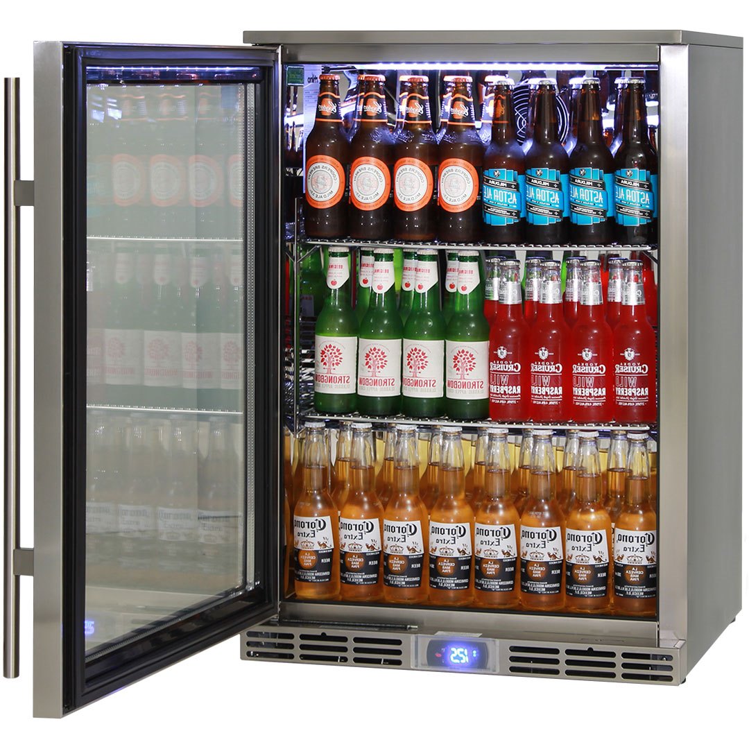 Rhino GSP1HL-840-SS - Outdoor Stainless Steel Bar Fridge - 129 Litres