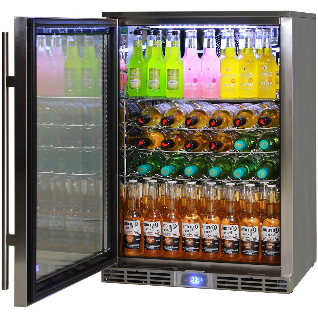 Rhino GSP1HL-840-SS - Outdoor Stainless Steel Bar Fridge - 129 Litres