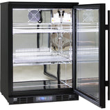 Rhino SG1R-B bar fridge - glass door detail