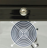 Rhino SG1L-B bar fridge - glass door detail