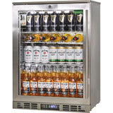 Rhino SG1L-HD bar fridge - glass door detail