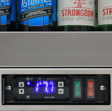 Rhino SG1L-HD bar fridge - glass door detail
