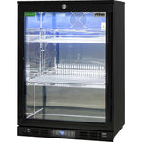 Rhino SG1L-B-HD bar fridge - glass door detail