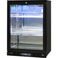 Rhino SG1L-B bar fridge - glass door detail