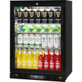 Rhino SG1L-B bar fridge - glass door detail