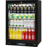 Rhino SG1L-B bar fridge - glass door detail