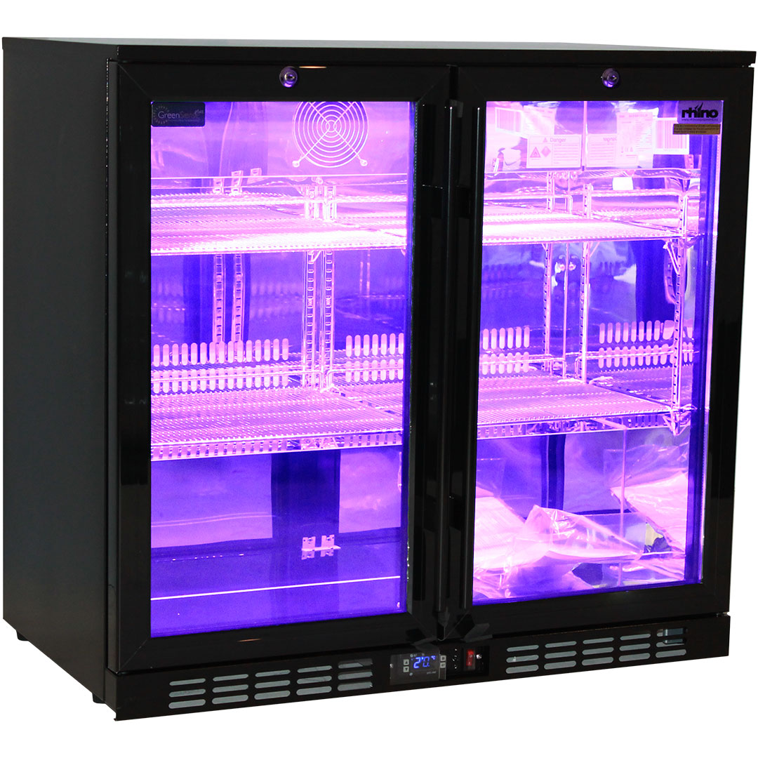 Rhino SG2H-NQ – Night Club Commercial 2 Door Bar Fridge – 208 Litres